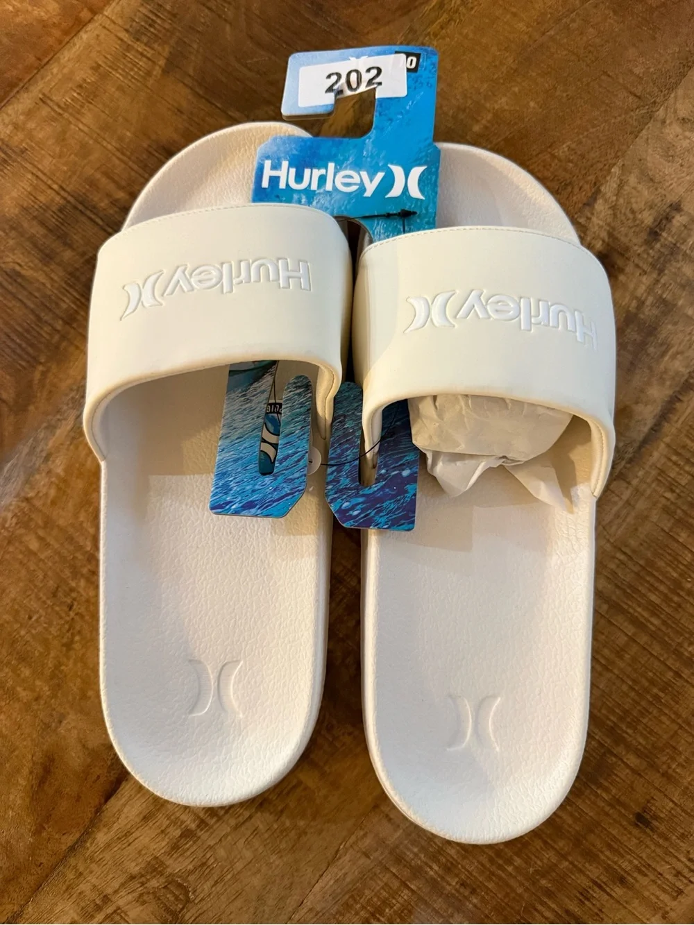 NWT Hurley Men’s Textured Outsole Non-Slip Grip Slides, Size 10